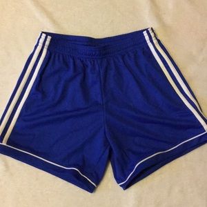 Adidas Blue White Stripe Shorts